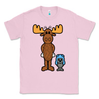 Bubblegum Pink rocky and bullwinkle Classic Tee - artisFamous