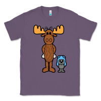 Lavender rocky and bullwinkle Classic Tee - artisFamous