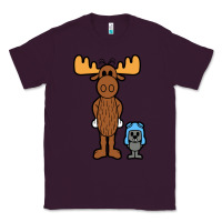 Plum rocky and bullwinkle Classic Tee - artisFamous