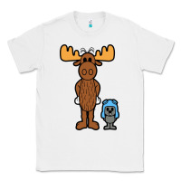 White rocky and bullwinkle Classic Tee - artisFamous