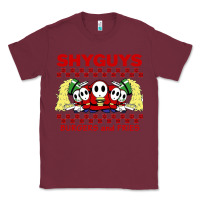 Burgundy shy guys burger and fries Classic Tee - artisFamous