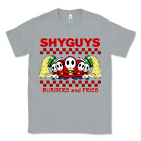 Heather Grey shy guys burger and fries Classic Tee - artisFamous