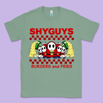 Shy Guys Burger And Fries Classic Tee Designed By Artisfamous