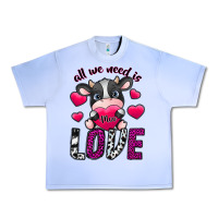 Grape Ice All We Need İs Moo Love Urban Heavy Tee - SublimationCraftShop