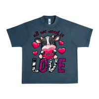 Midnight Navy All We Need İs Moo Love Urban Heavy Tee - SublimationCraftShop
