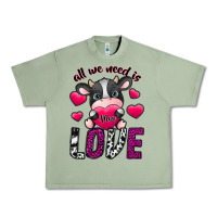 Oil Green All We Need İs Moo Love Urban Heavy Tee - SublimationCraftShop