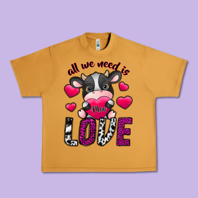 All We Need İs Moo Love Urban Heavy Tee Designed By Sublimationcraftshop