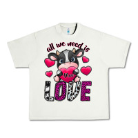 Pistachio All We Need İs Moo Love Urban Heavy Tee - SublimationCraftShop