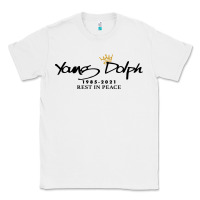 White Rest in Peace Young Dolph Classic Tee - artisFamous
