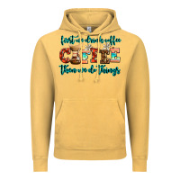 Vintage Mustard first we drink coffee then we do things Vintage Hoodie - AdoDesignShop