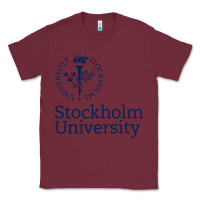 Burgundy stockholm university Classic Tee - artisFamous