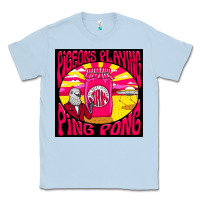 Dusty Blue Best Pigeons Playing Ping Pong Music Classic Tee - artisFamous