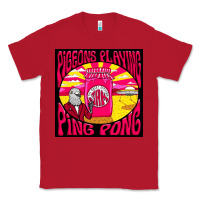 Red Best Pigeons Playing Ping Pong Music Classic Tee - artisFamous