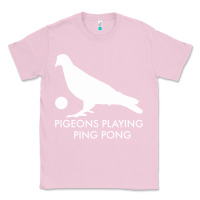 Bubblegum Pink Best Pigeons Playing Ping Pong Music Classic Tee - artisFamous