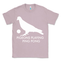 Lilac Best Pigeons Playing Ping Pong Music Classic Tee - artisFamous