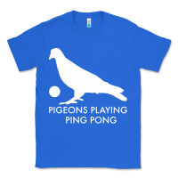 True Royal Best Pigeons Playing Ping Pong Music Classic Tee - artisFamous