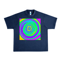 Navy tye die pattern Urban Heavy Tee - RanaPortraitStore