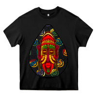 Black african masks teardrop  6 Heavy Core Tee - BundleAndBundleShop