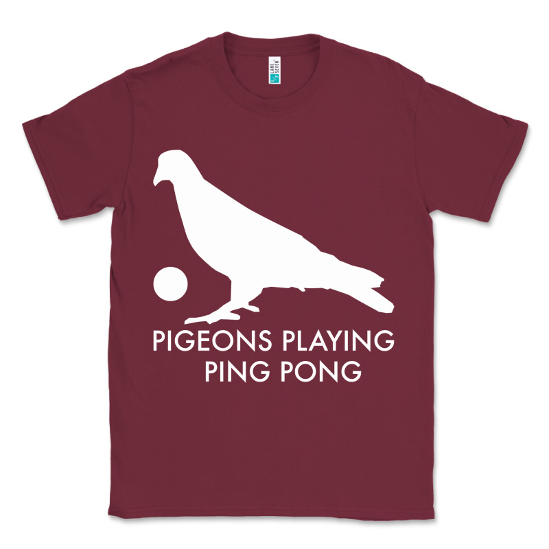 Best Pigeons Playing Ping Pong Music Classic Tee by artisFamous | Teevron