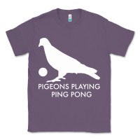 Lavender Best Pigeons Playing Ping Pong Music Classic Tee - artisFamous
