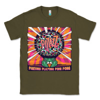Army Green Best Pigeons Playing Ping Pong Music Classic Tee - artisFamous