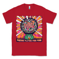 Red Best Pigeons Playing Ping Pong Music Classic Tee - artisFamous