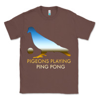 Chestnut Best Pigeons Playing Ping Pong Music Classic Tee - artisFamous