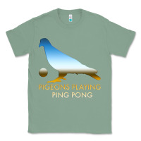 Sage Best Pigeons Playing Ping Pong Music Classic Tee - artisFamous