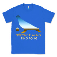 True Royal Best Pigeons Playing Ping Pong Music Classic Tee - artisFamous