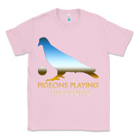 Bubblegum Pink Best Pigeons Playing Ping Pong Music Classic Tee - artisFamous