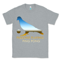 Heather Grey Best Pigeons Playing Ping Pong Music Classic Tee - artisFamous