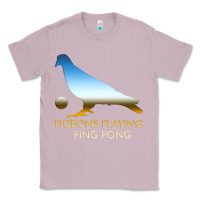 Lilac Best Pigeons Playing Ping Pong Music Classic Tee - artisFamous