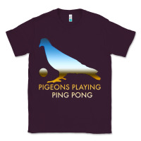 Plum Best Pigeons Playing Ping Pong Music Classic Tee - artisFamous