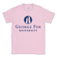 Bubblegum Pink George Fox College Design Classic Tee - artisFamous