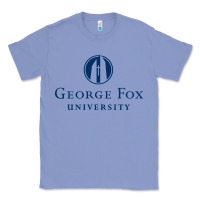 Colony Blue George Fox College Design Classic Tee - artisFamous
