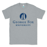 Heather Grey George Fox College Design Classic Tee - artisFamous