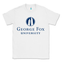 White George Fox College Design Classic Tee - artisFamous