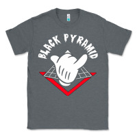 Charcoal Heather black pyramid Classic Tee - artisFamous