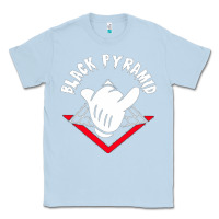 Dusty Blue black pyramid Classic Tee - artisFamous