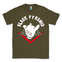 Army Green black pyramid Classic Tee - artisFamous