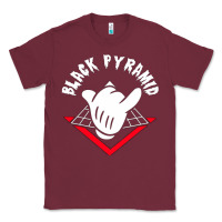 Burgundy black pyramid Classic Tee - artisFamous
