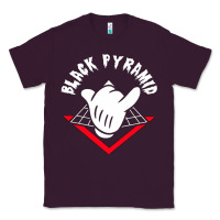 Plum black pyramid Classic Tee - artisFamous