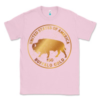 Bubblegum Pink Buffalo Gold Native American - Bison Classic Tee - artisFamous