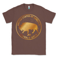 Chestnut Buffalo Gold Native American - Bison Classic Tee - artisFamous