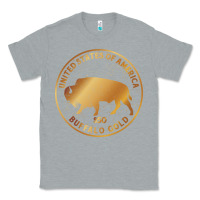 Heather Grey Buffalo Gold Native American - Bison Classic Tee - artisFamous