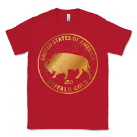 Red Buffalo Gold Native American - Bison Classic Tee - artisFamous