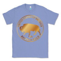 Colony Blue Buffalo Gold Native American - Bison Classic Tee - artisFamous
