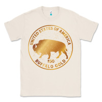 Natural Buffalo Gold Native American - Bison Classic Tee - artisFamous
