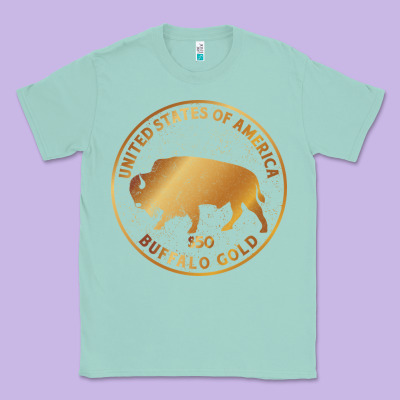Buffalo Gold Native American - Bison Classic Tee Designed By Artisfamous
