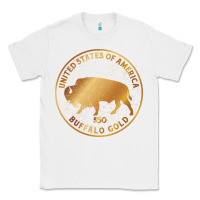 White Buffalo Gold Native American - Bison Classic Tee - artisFamous